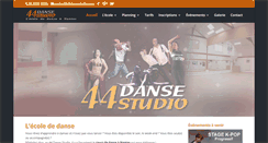 Desktop Screenshot of 44dansestudio.com